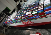 customized model of OOCL Hong Kong (world largest container ship)